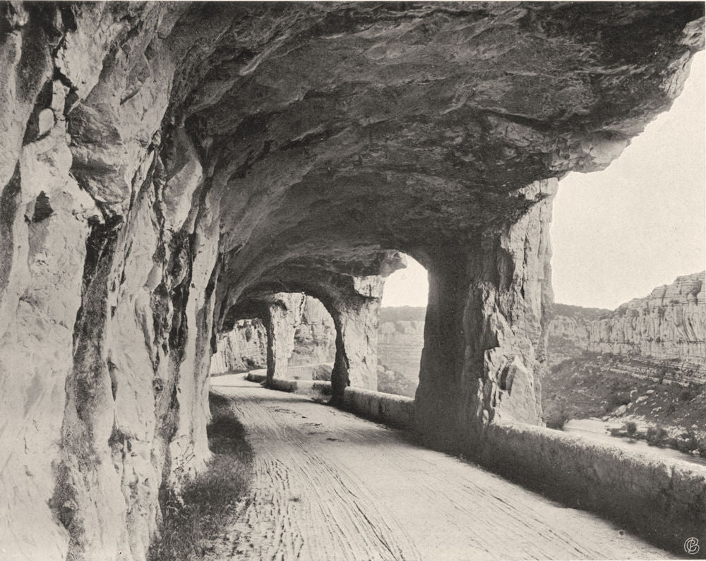 ARDÈCHE. Le défilé de Ruoms (2)  1903 old antique vintage print picture